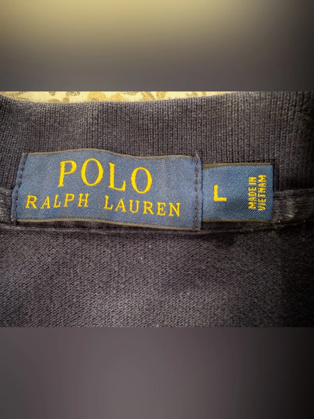 Polo Ralph Lauren Men’s Large Navy Blue Classic Polo Shirt Pony Logo